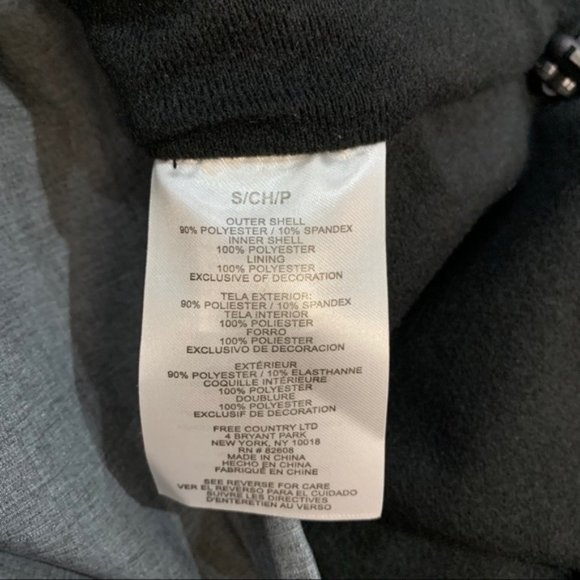 Free Country Piece Dye Super Soft Shell Front Zip - Picture 5 of 8